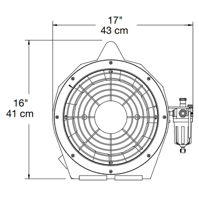 3,471m³/hr AFi75XX Euramco 12" (300mm) Safe Fan