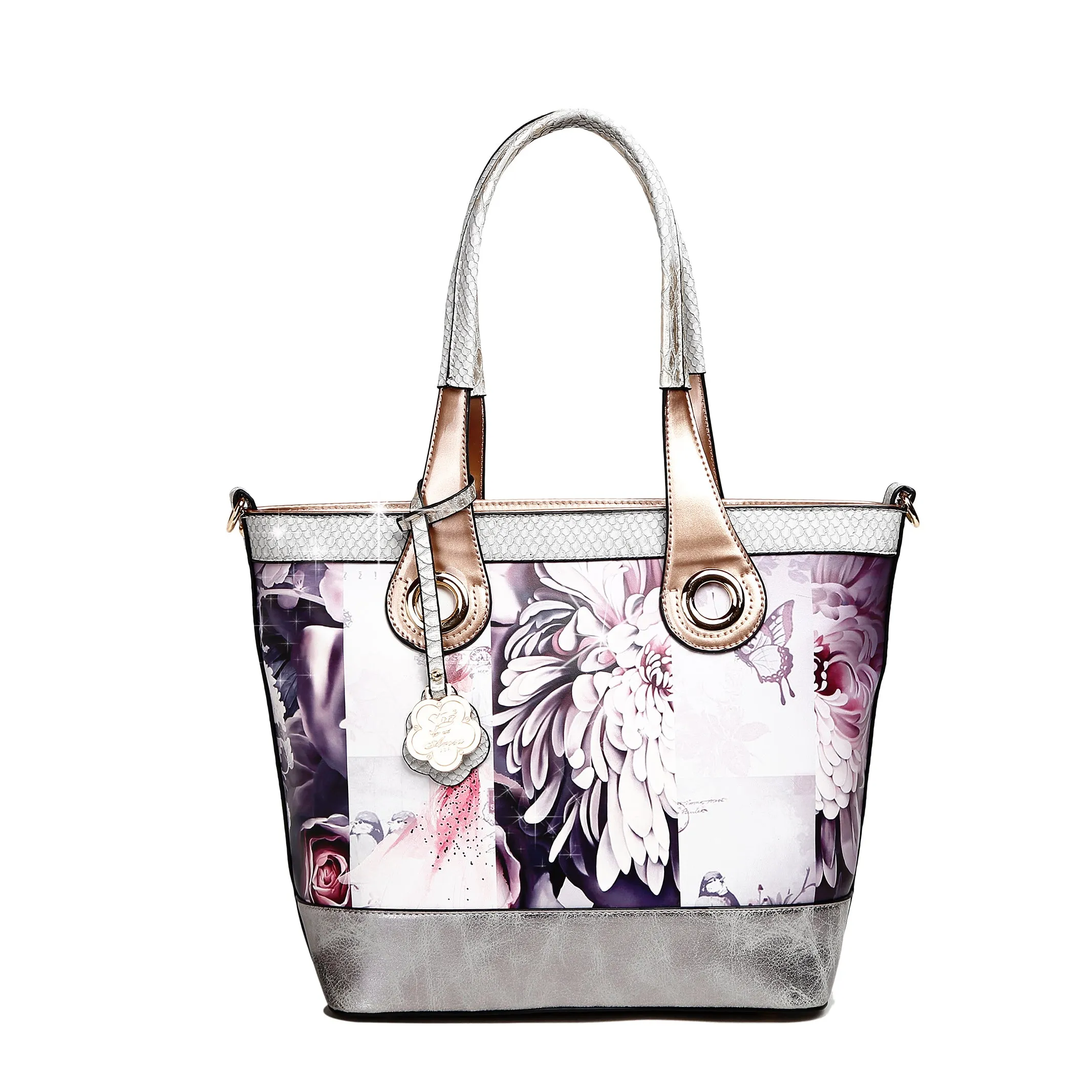 Arosa Elegant Blossoms Tote Bag