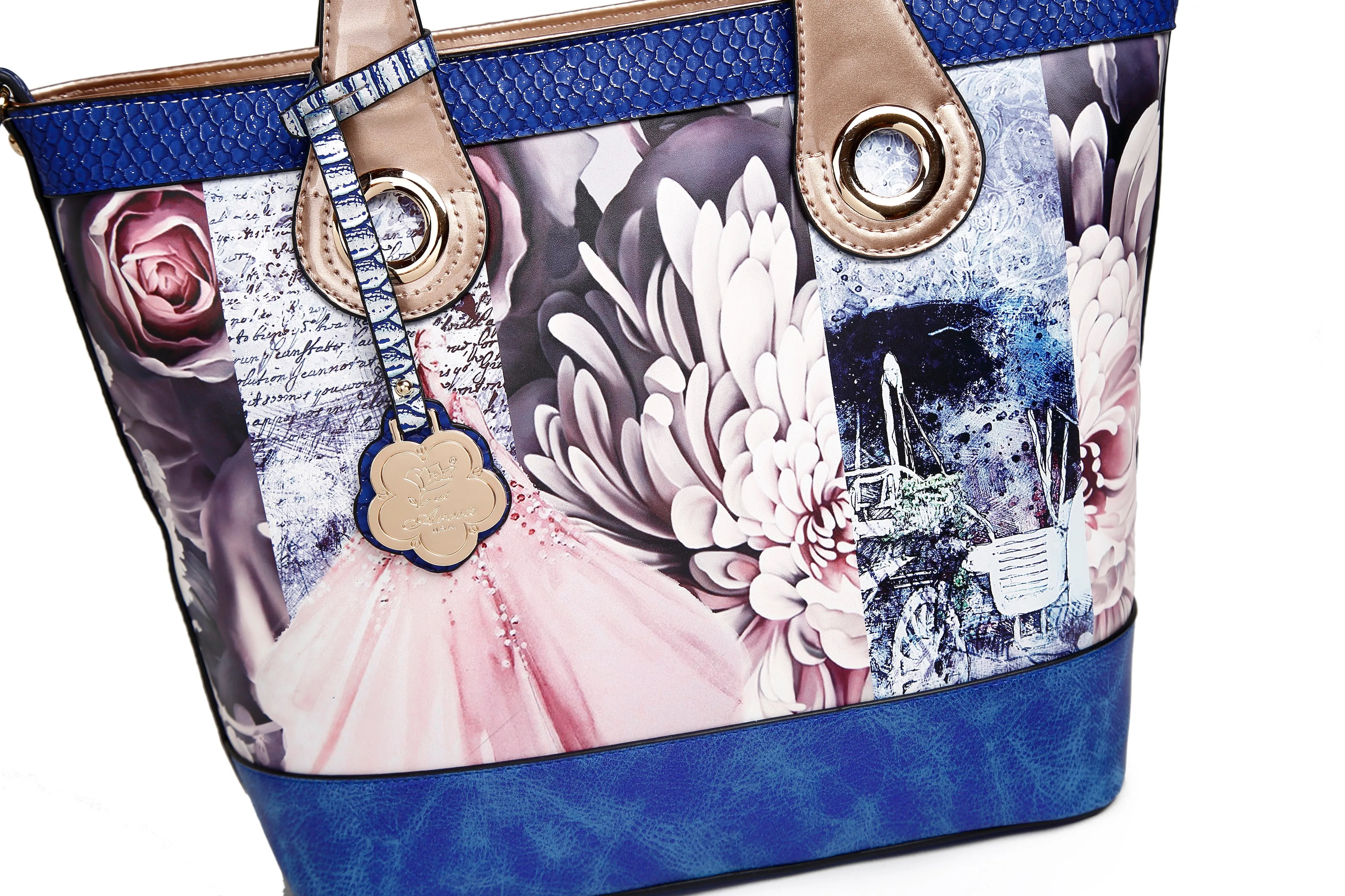 Arosa Elegant Blossoms Tote Bag