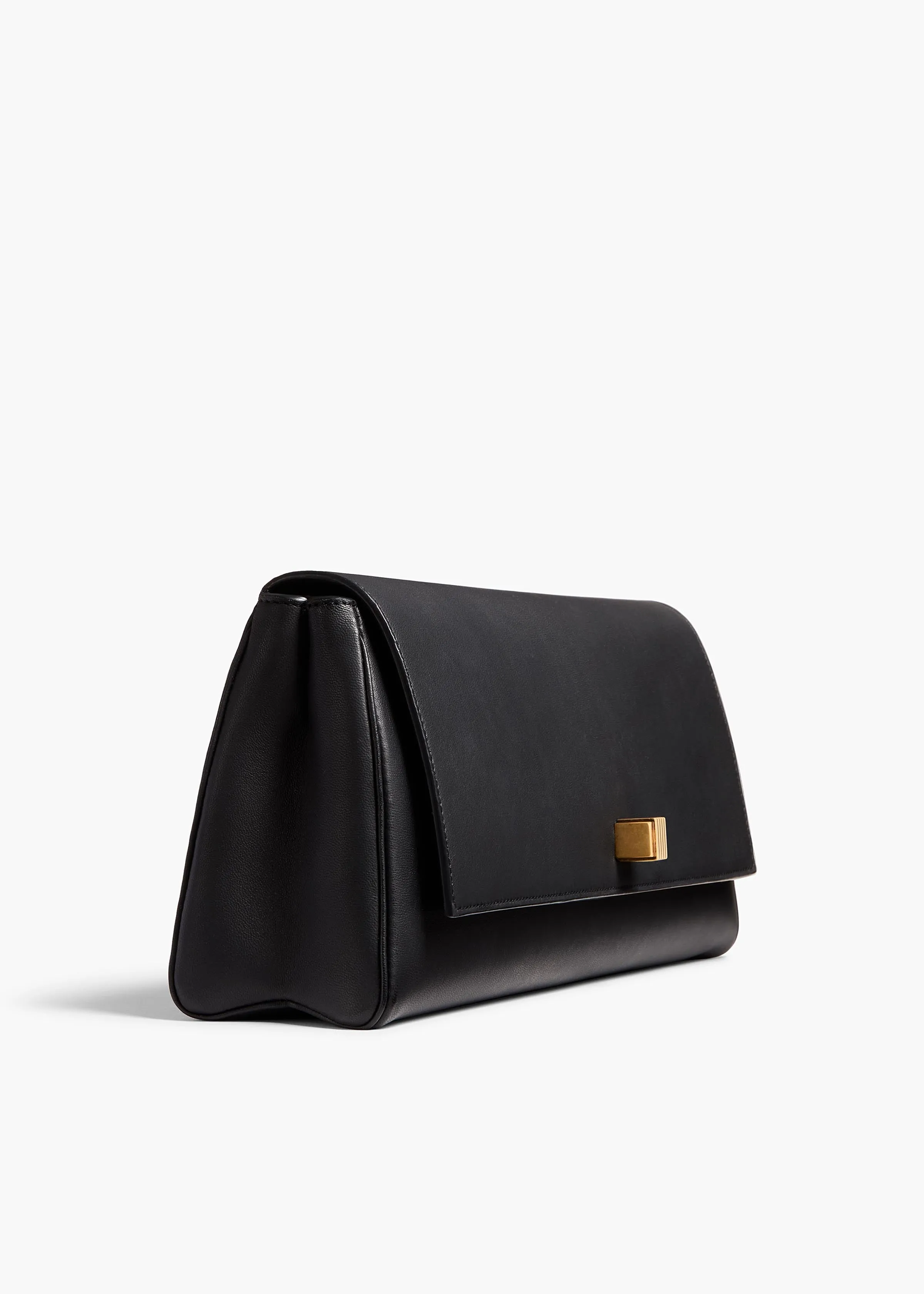 Audrey Clutch in Black Nappa Leather