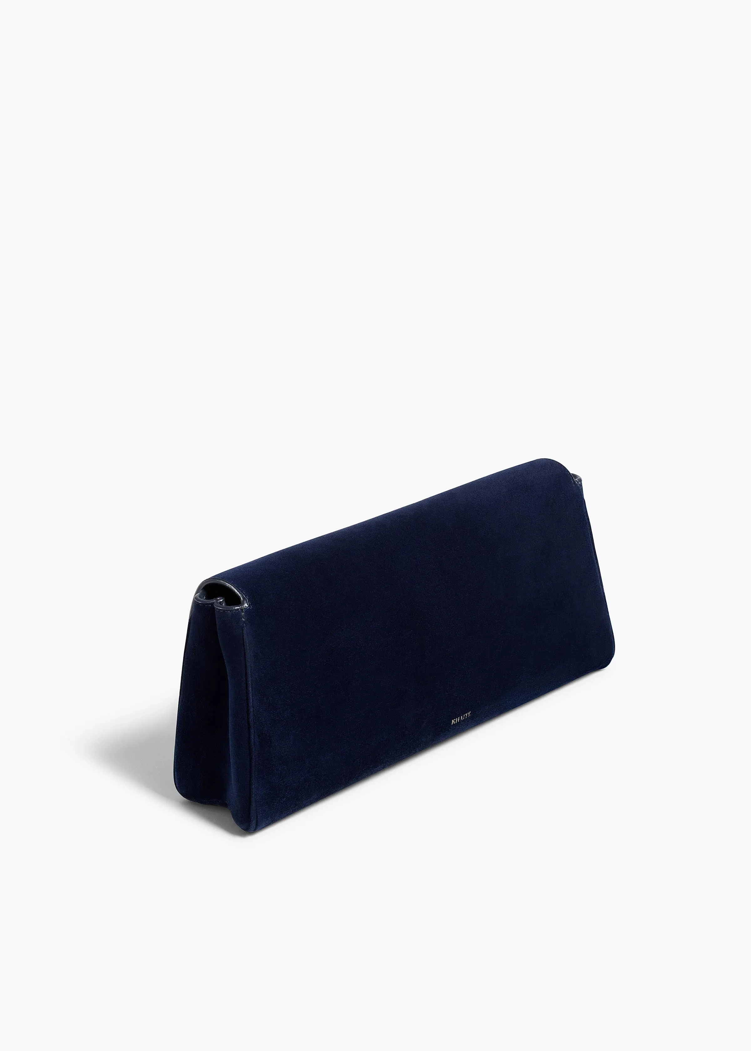 Audrey Clutch in Midnight Suede