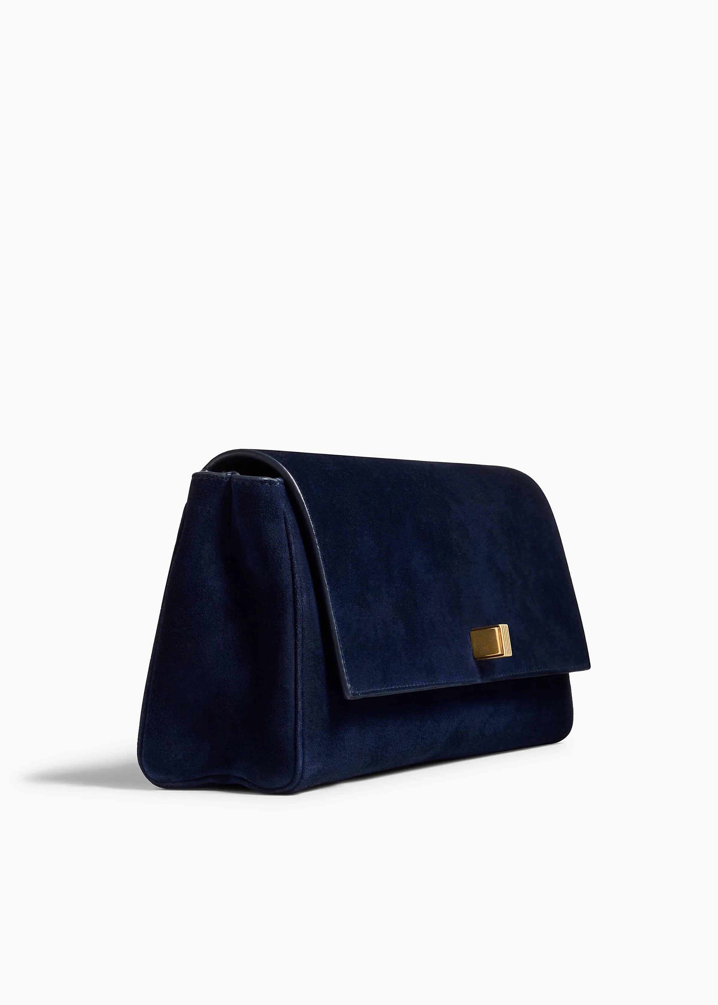 Audrey Clutch in Midnight Suede