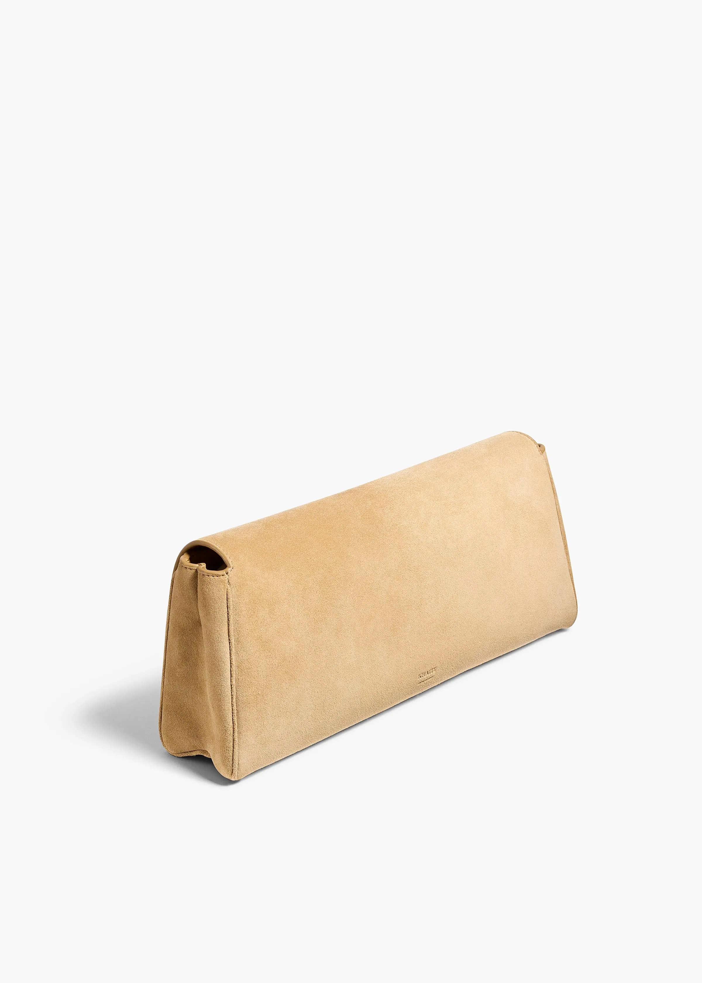 Audrey Clutch in Wheat Suede