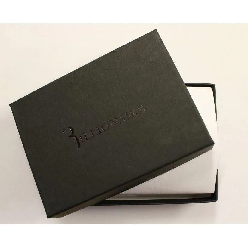 Billionaire Italian Couture Elegant Turtledove Leather Men's Wallet