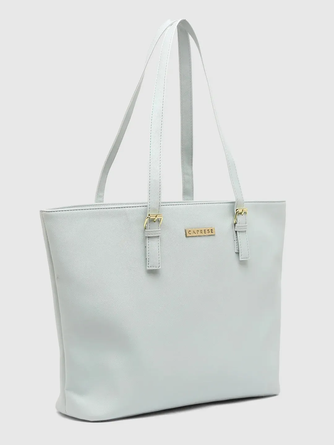 Caprese Holden Saffiano Tote Medium Powder Blue