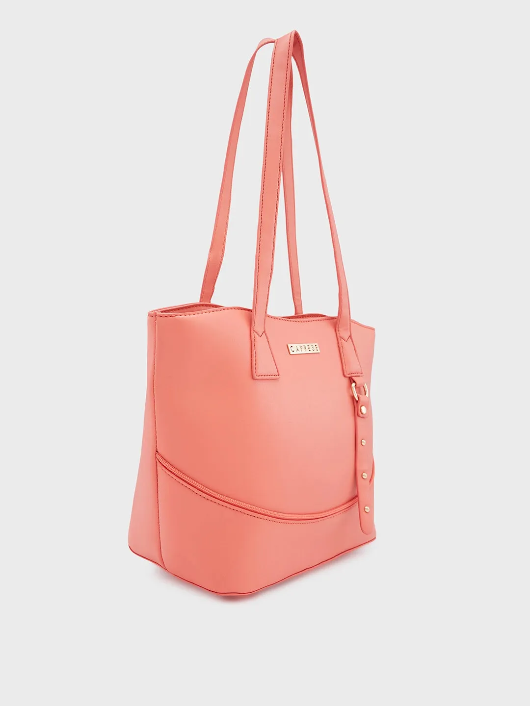 Caprese Nancy Tote Large Coral