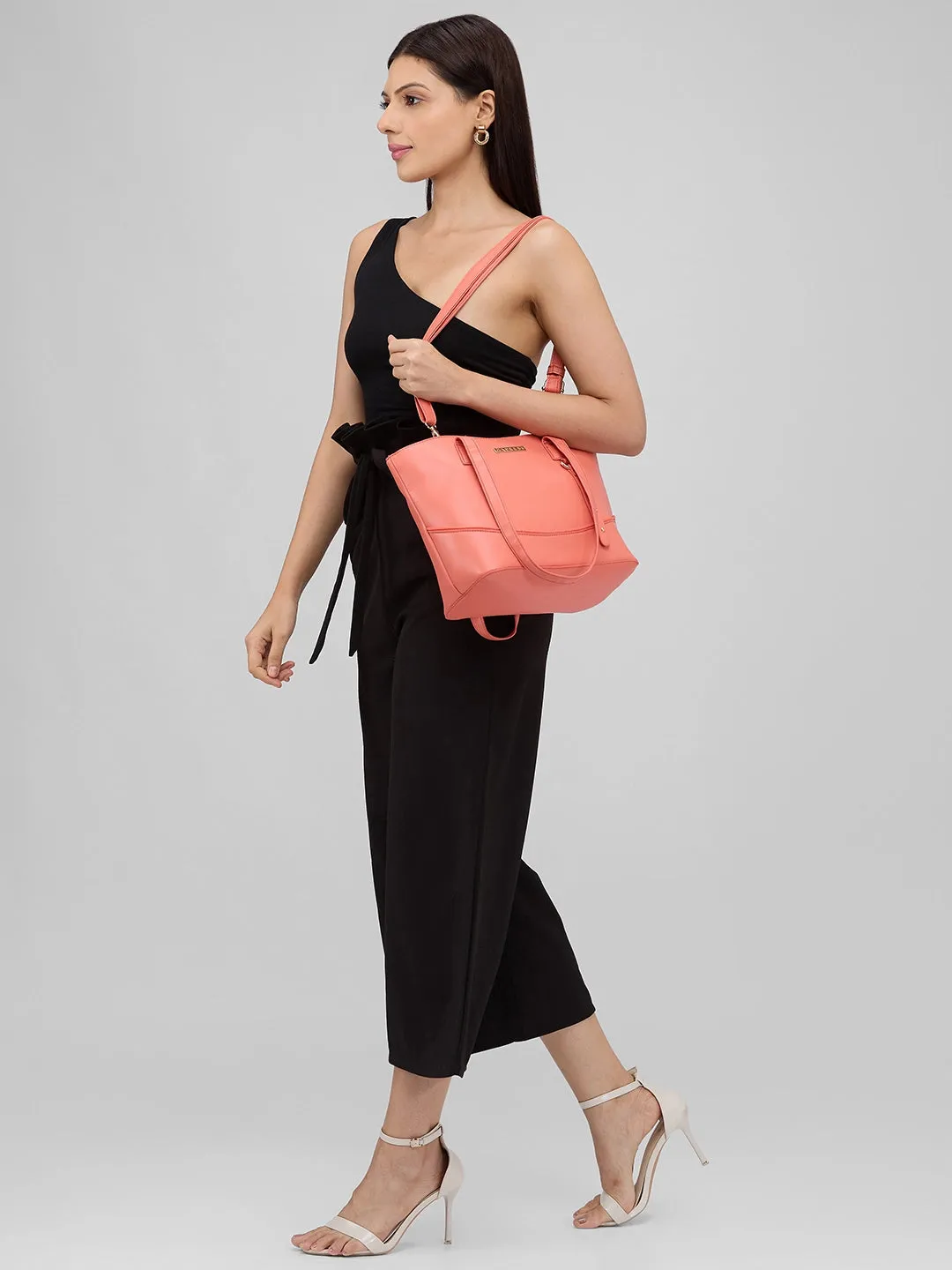 Caprese Nancy Tote Large Coral