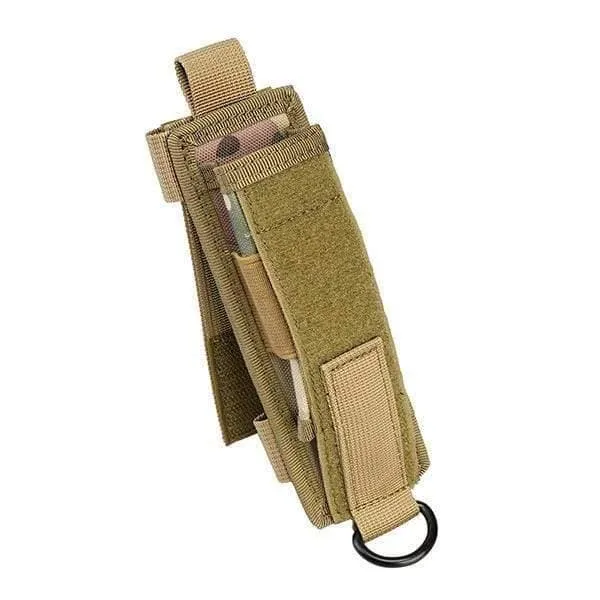 CHA2 6# Flashlight Holster, Tactical MOLLE Durable Nylon Pouch Holster Carry Case