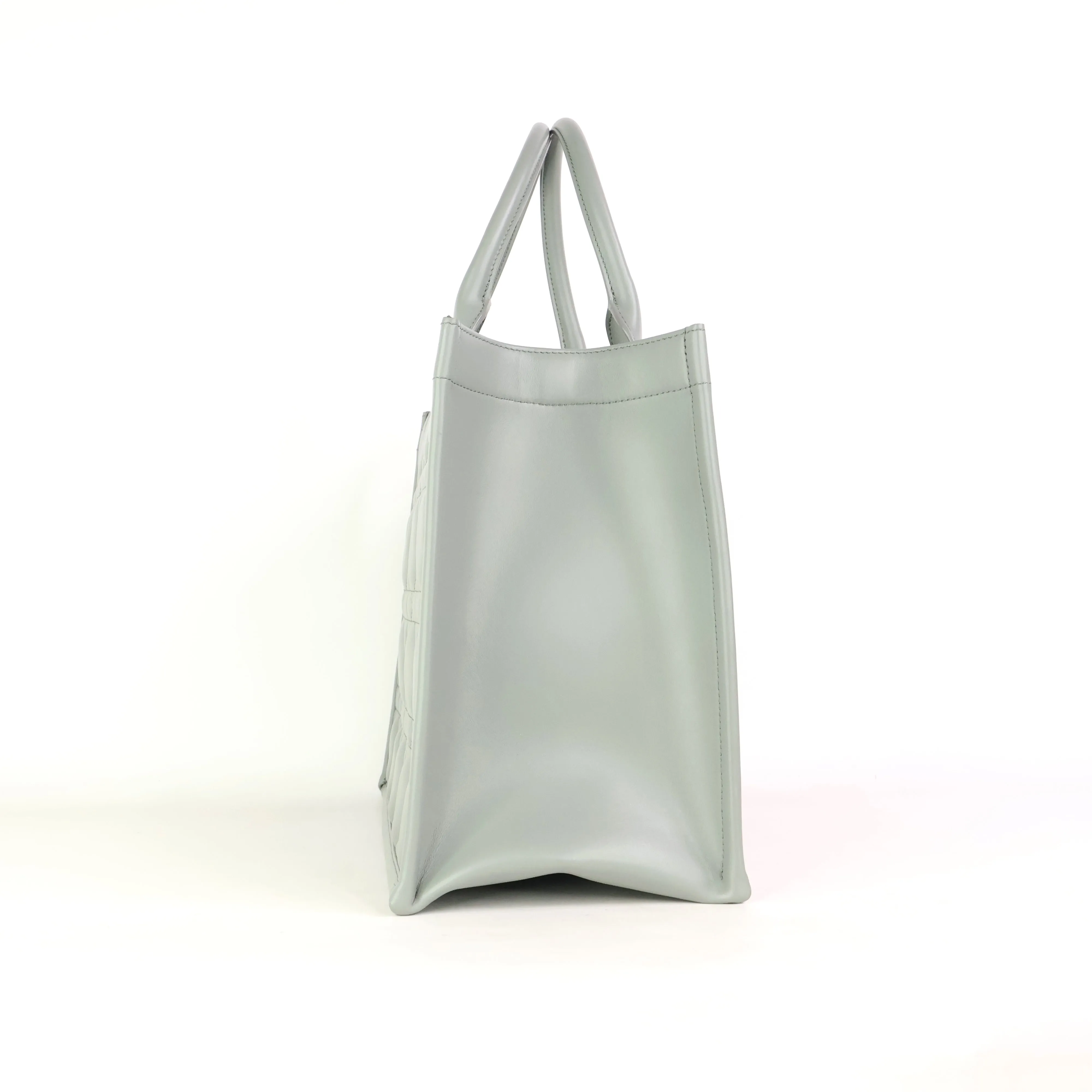 Christian Dior Book Tote Calfskin Stone Grey