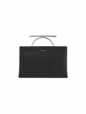 Cross-Bar Leather Clutch Bag