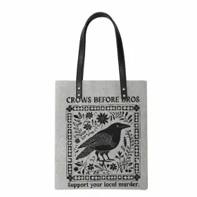 Crows Before Bros PU Leather Handbag