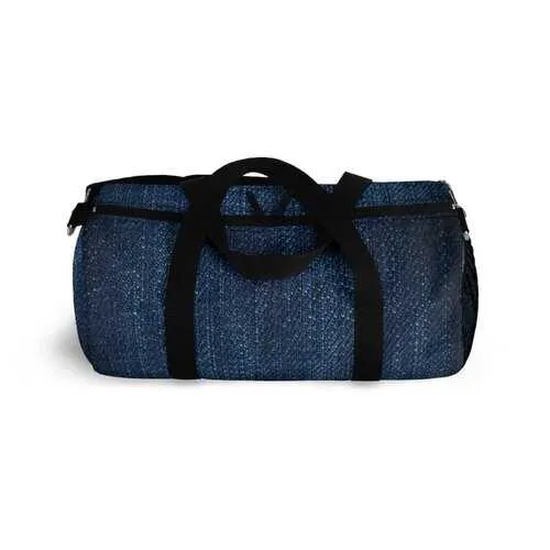 Duffel Bags, Dark Blue Denim Style Bag