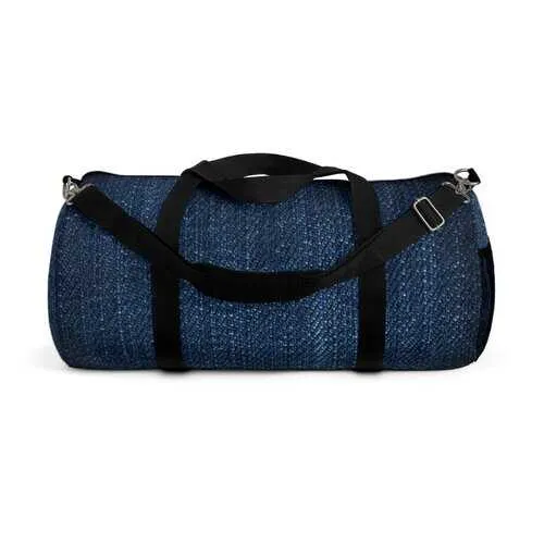 Duffel Bags, Dark Blue Denim Style Bag