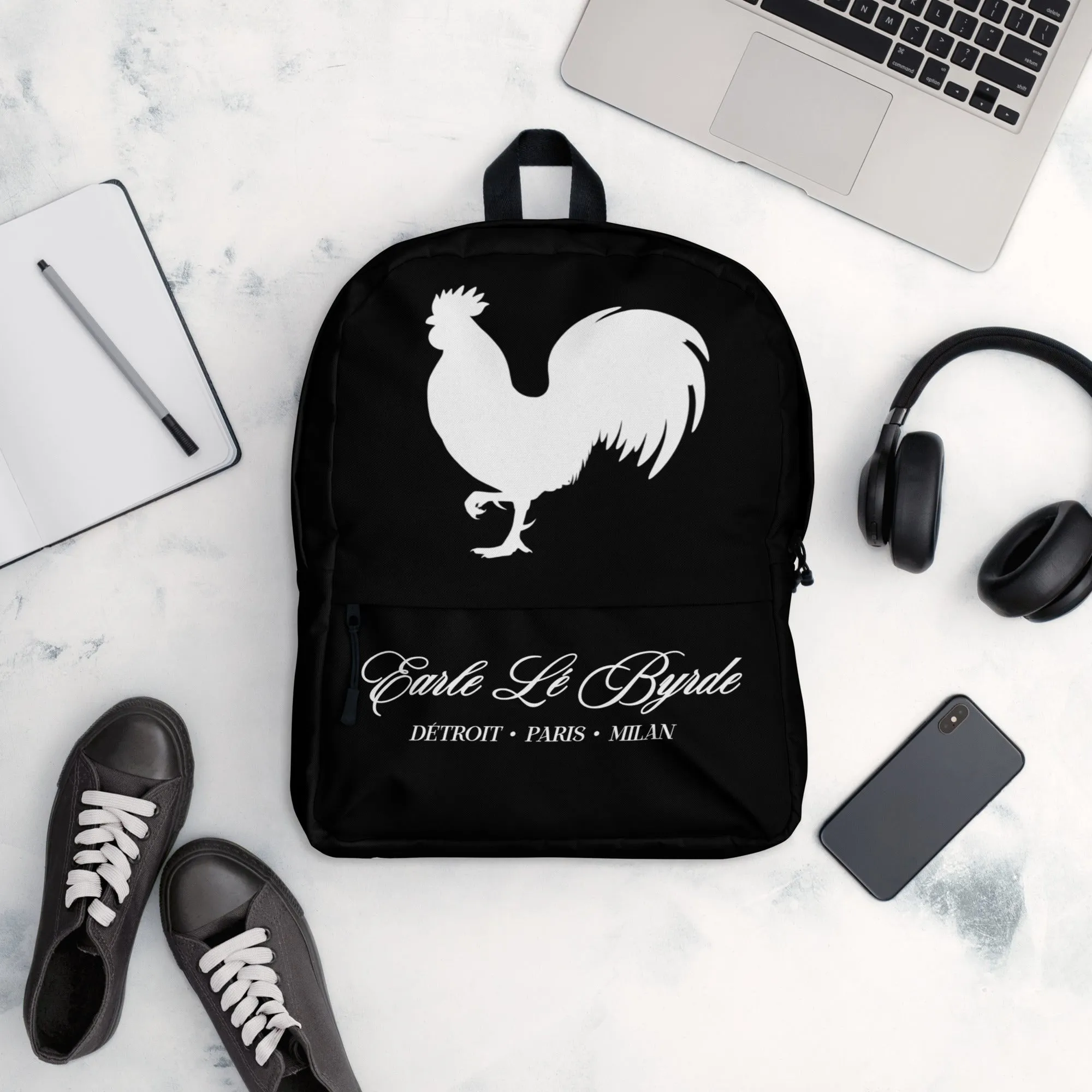 EARLE LE' BYRDE "Signature" Rooster Logo Versatile Backpack