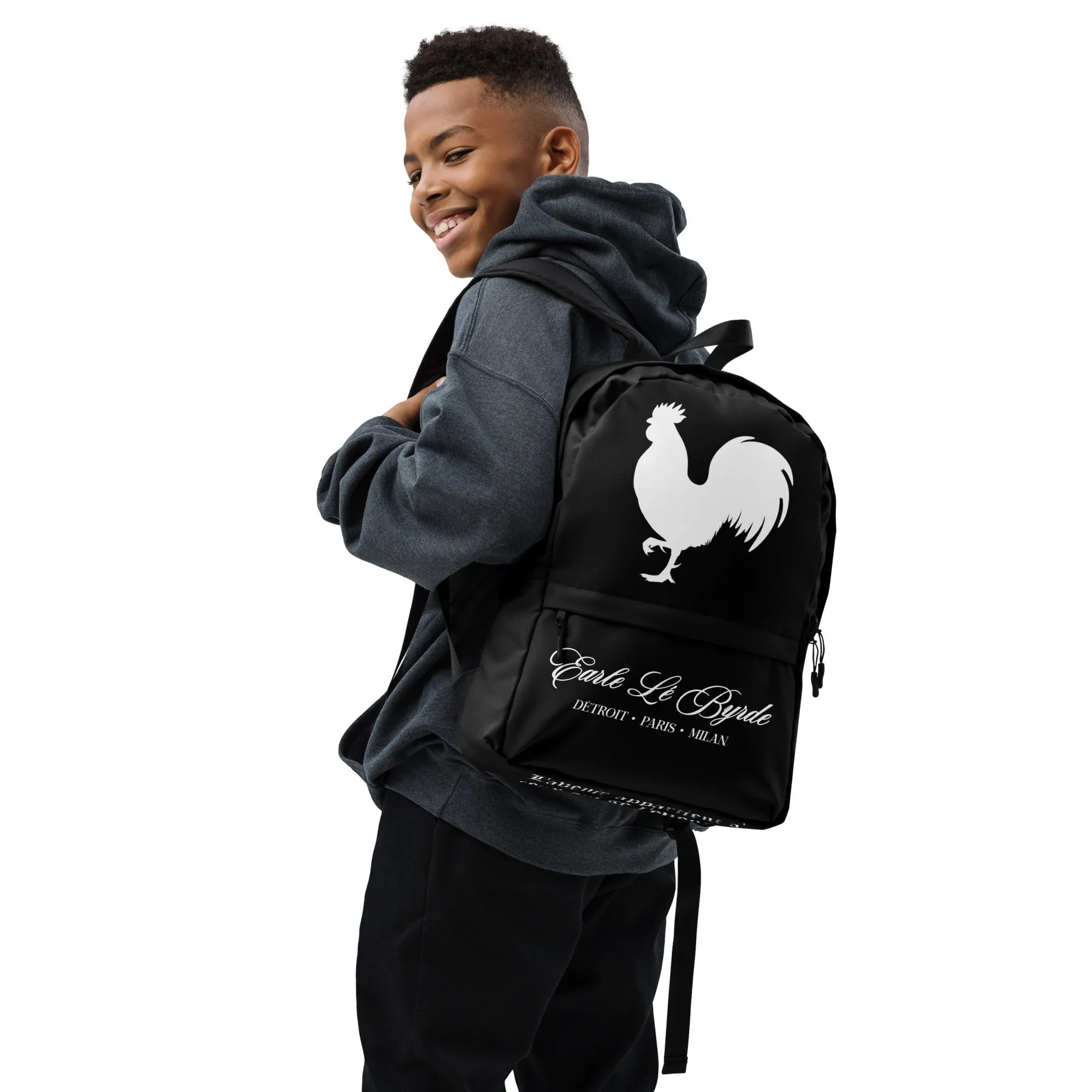 EARLE LE' BYRDE "Signature" Rooster Logo Versatile Backpack