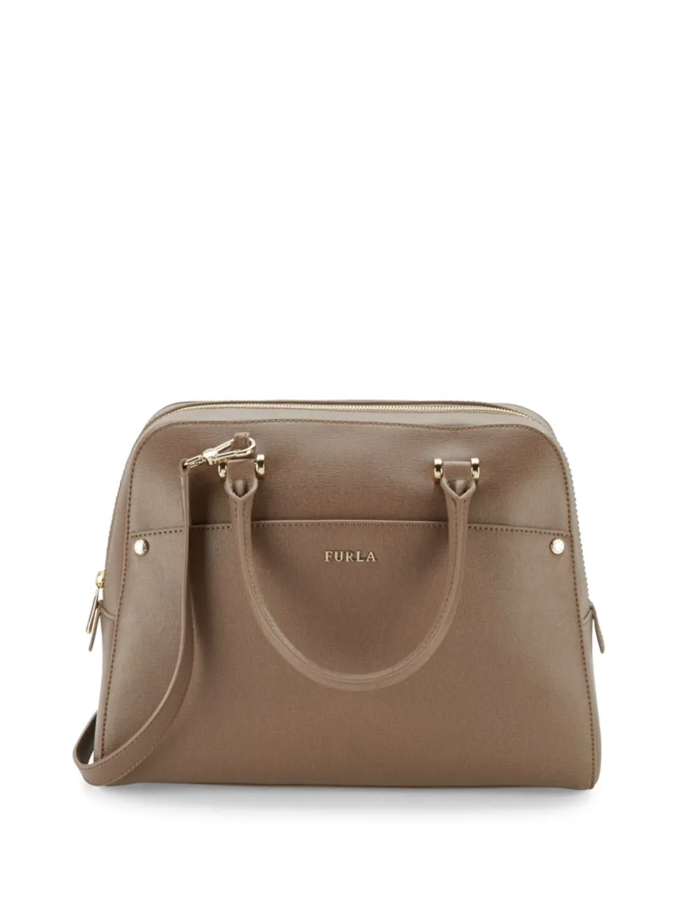 Furla Margo Elena Textured Leather Satchel