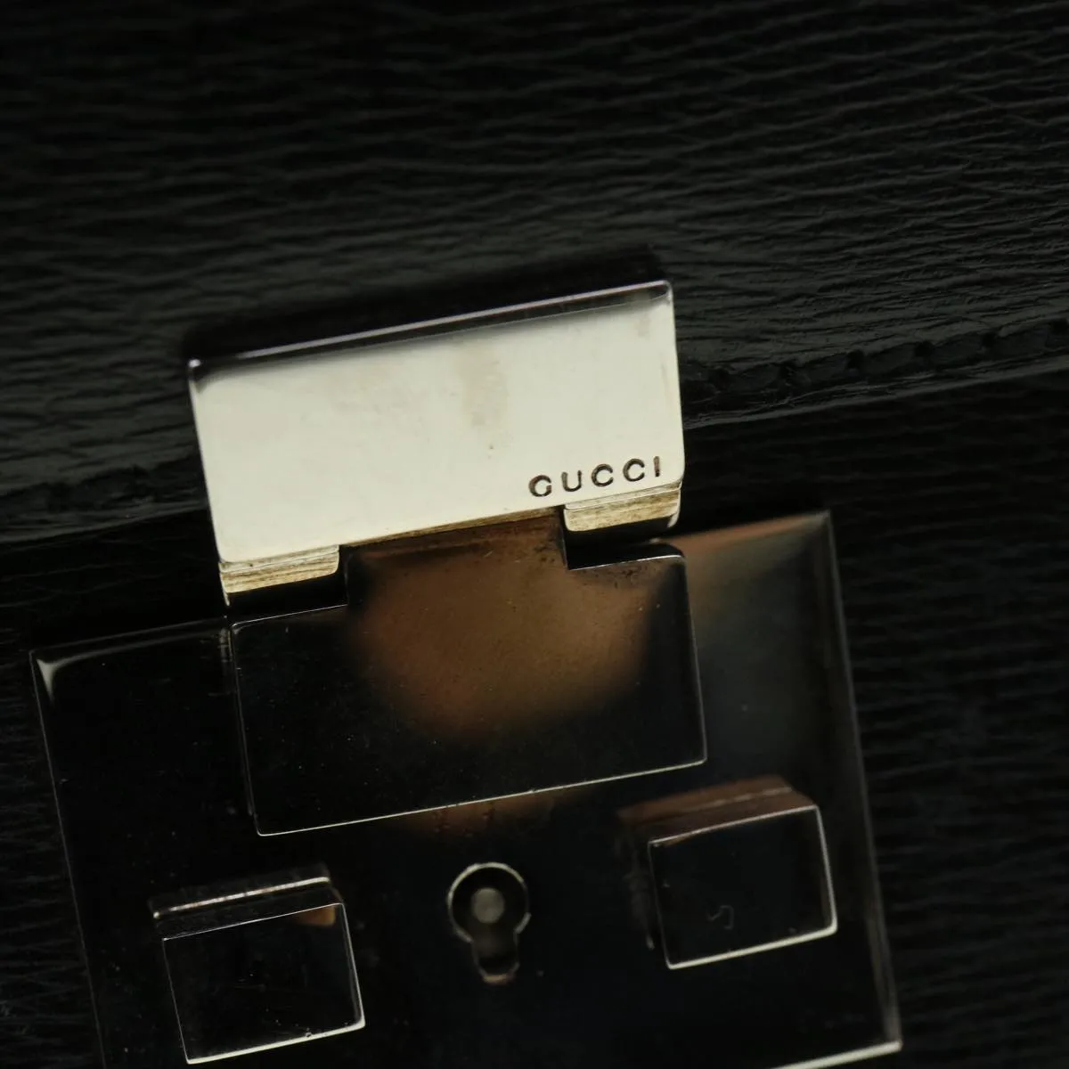 GUCCI Briefcase Leather Black  ar8370