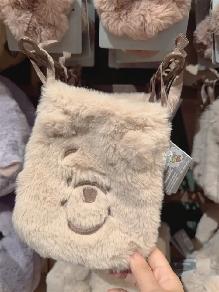 HKDL - Winnie the Pooh Fluffy Drawstring Bag