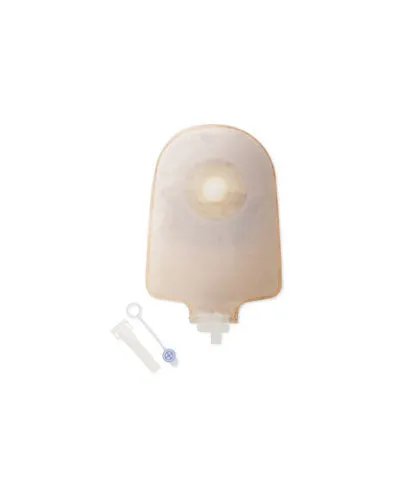 Hollister Premier 1-Piece Urostomy Pouch Convex Flextend Barrier - 5 per box, 19MM (3/4"), TRANSPARENT - 23CM (9")