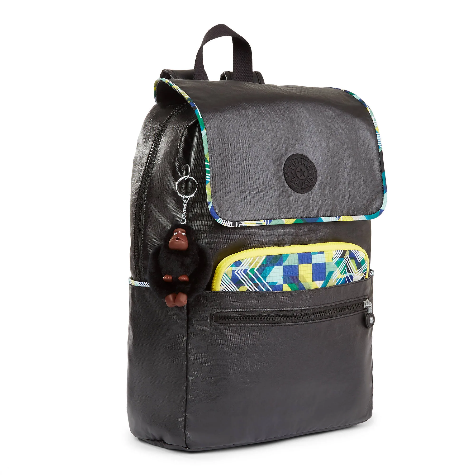 Kipling Aliz Metallic Laptop Backpack And Removable Tablet Case