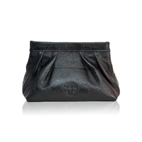 Kiss Leather  Pouch - Black Metallic