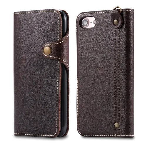 Litchi Grain iPhone Wallet Case