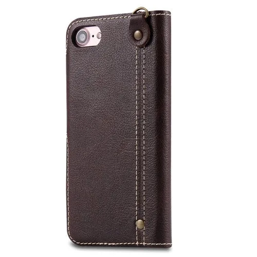 Litchi Grain iPhone Wallet Case