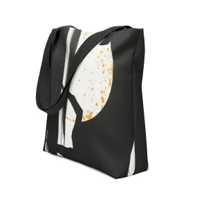 Midnight Silhouette with Moon, Tote bag