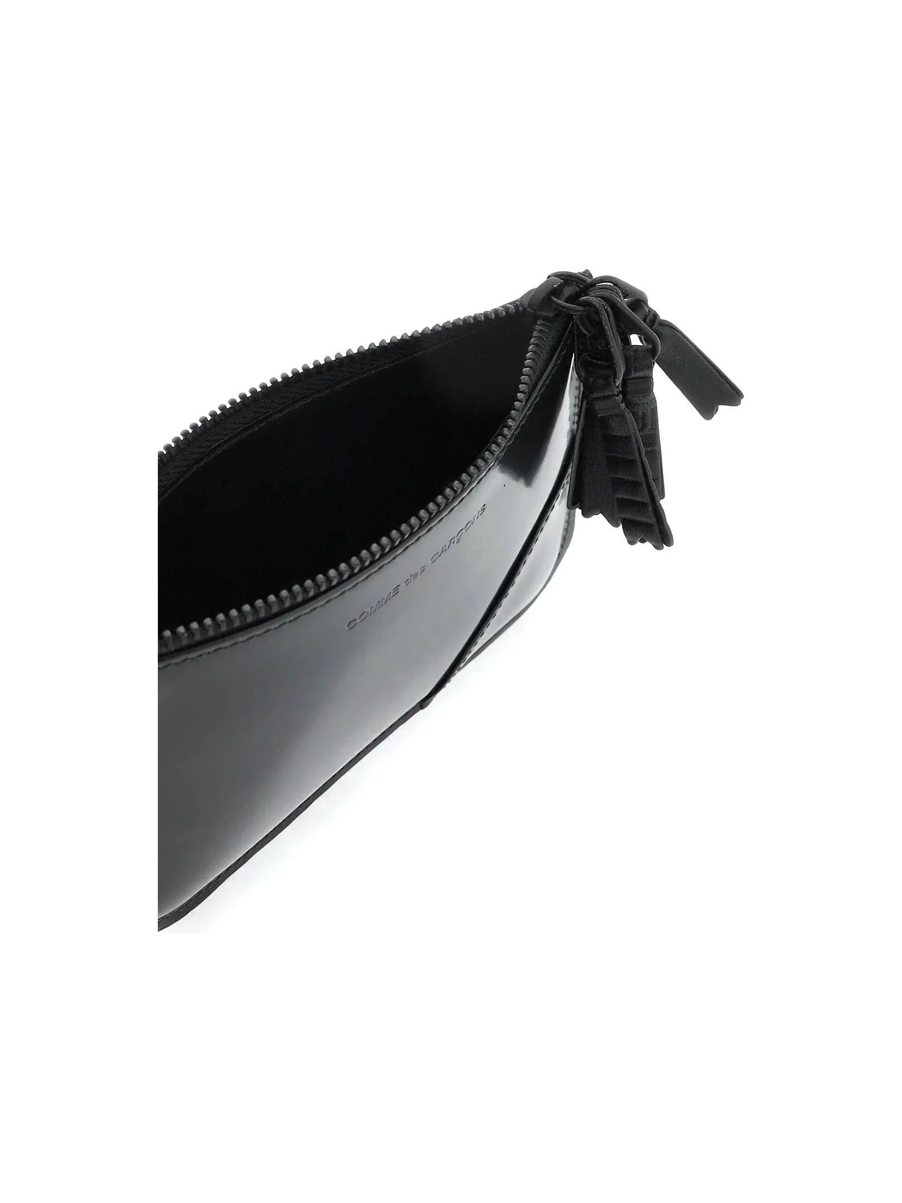 Multi Zip Leather Clutch Bag