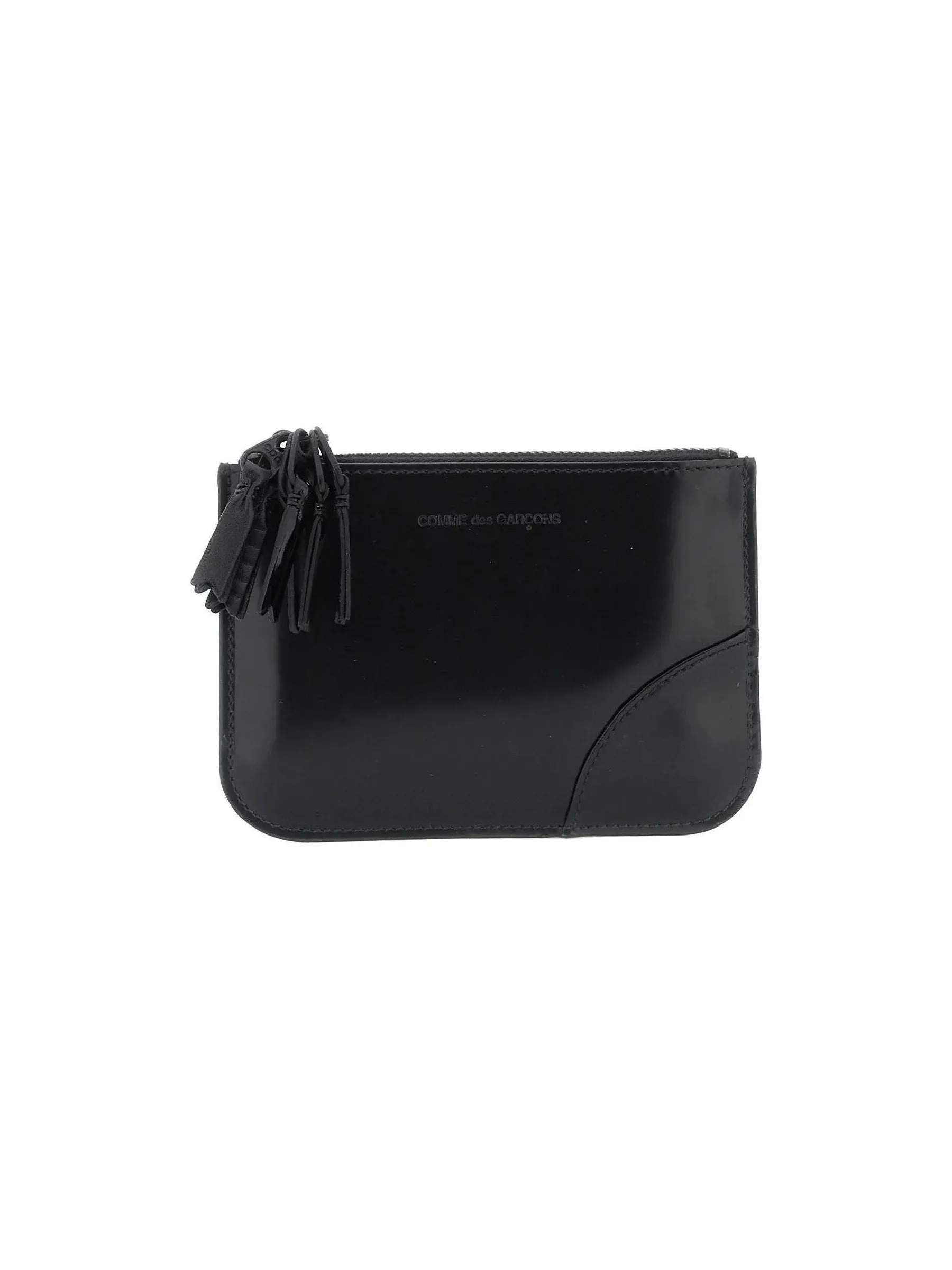 Multi Zip Leather Clutch Bag