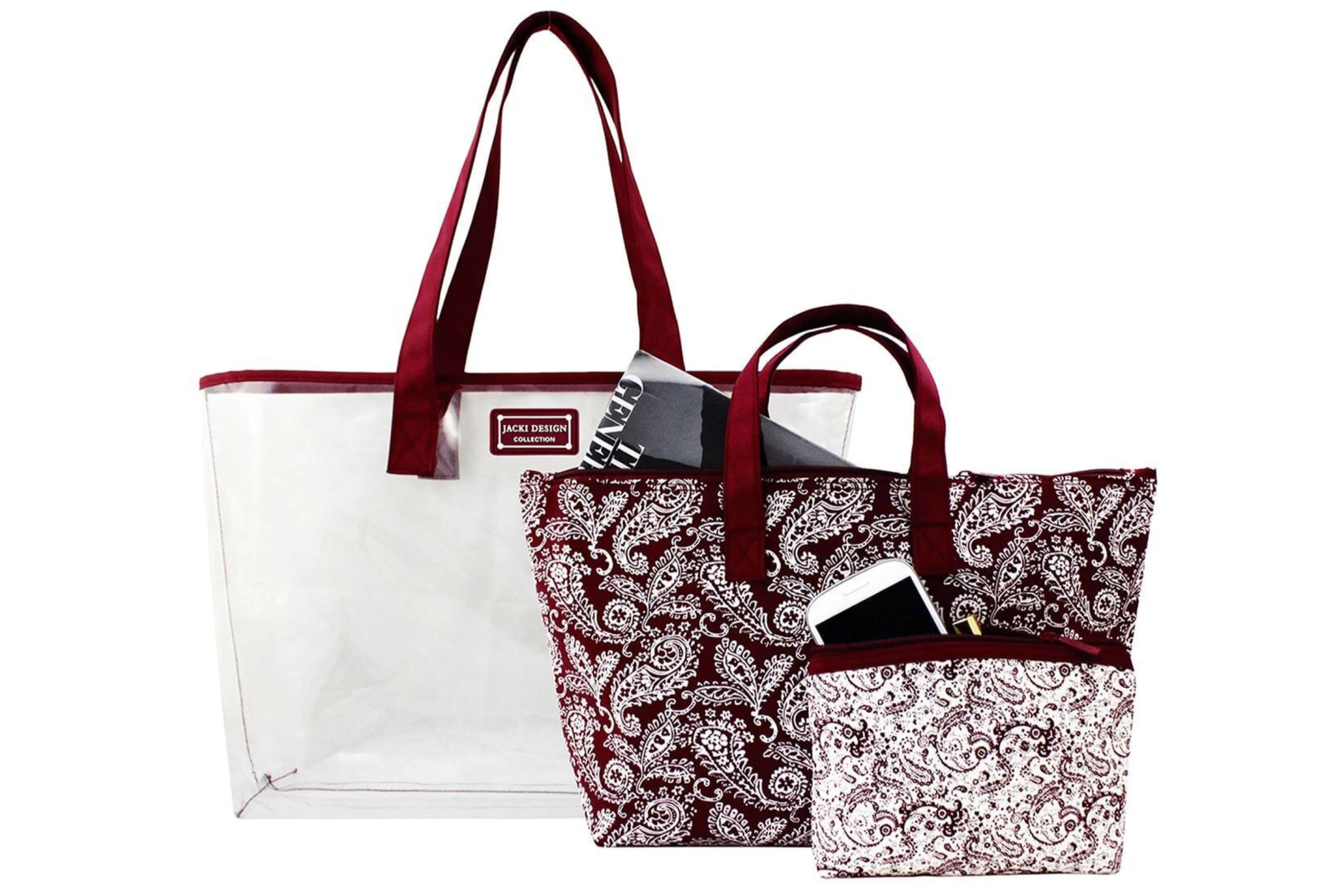 Mystique Collection 3 Piece Tote Set