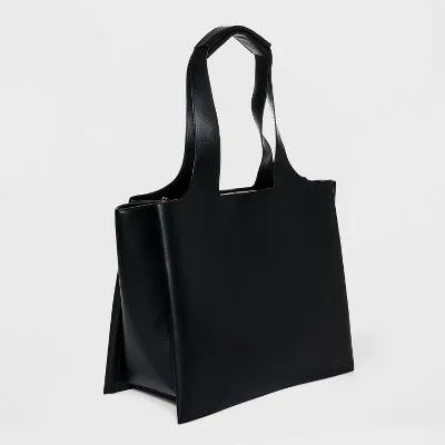 New - Modern Work Tote Handbag - A New Day Black