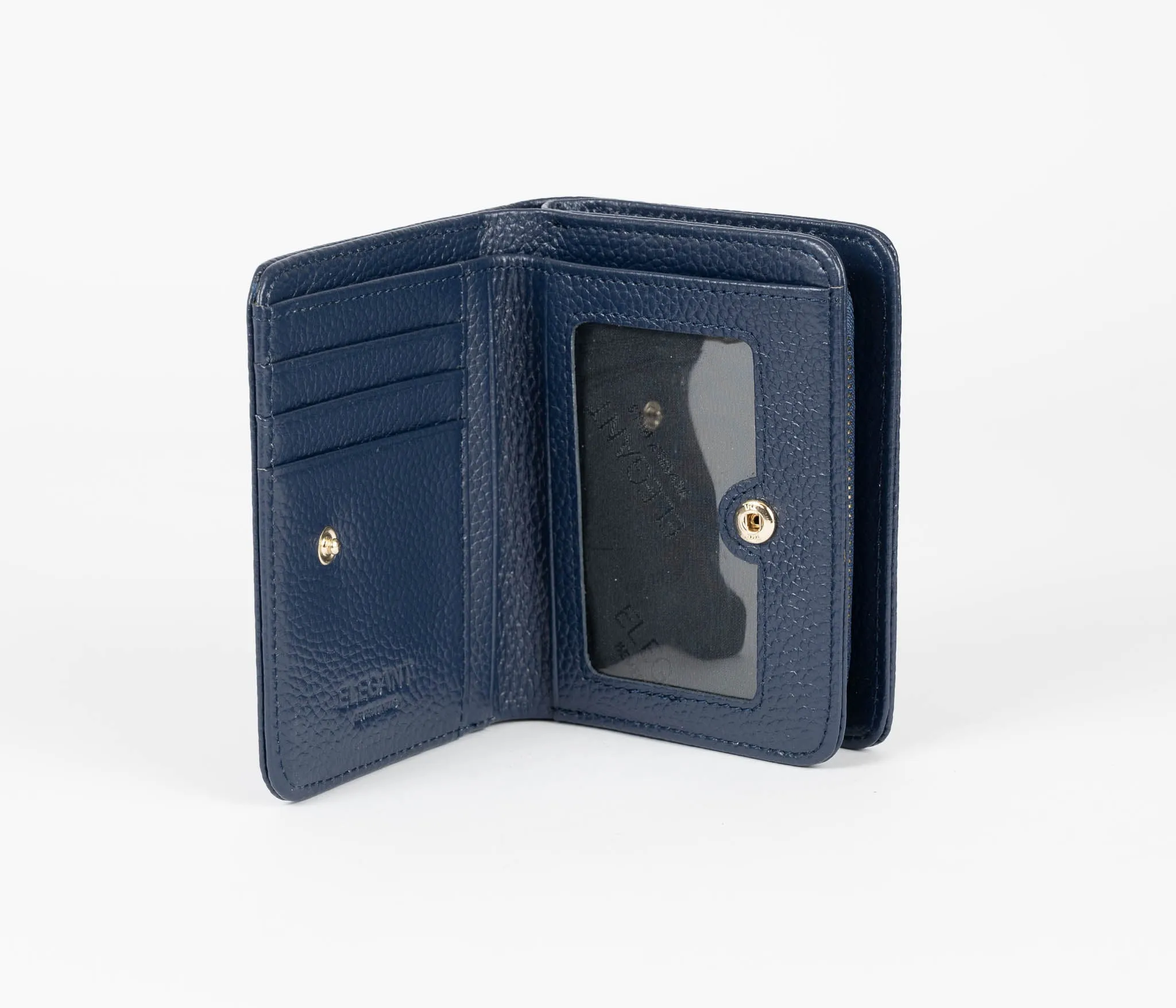 Serenade Elegant Leather Wallet Navy