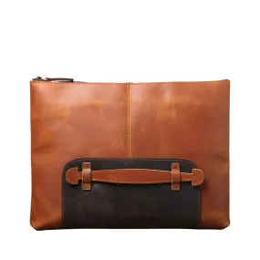 Simple Leather Laptop Handbag