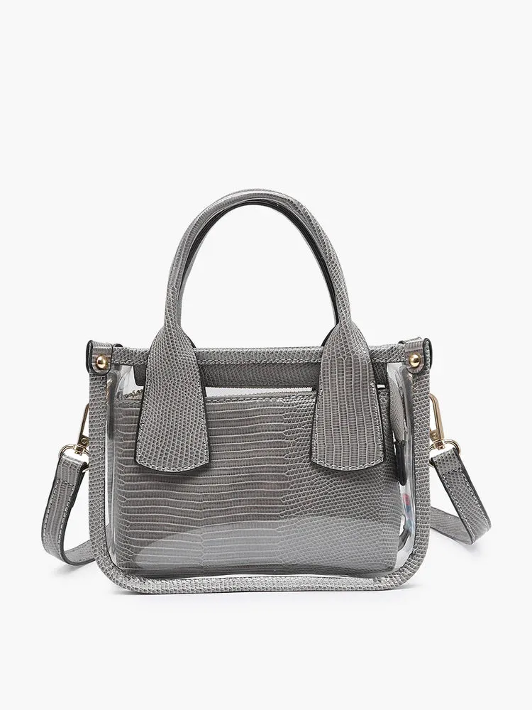 Stacey Clear Satchel (Grey)