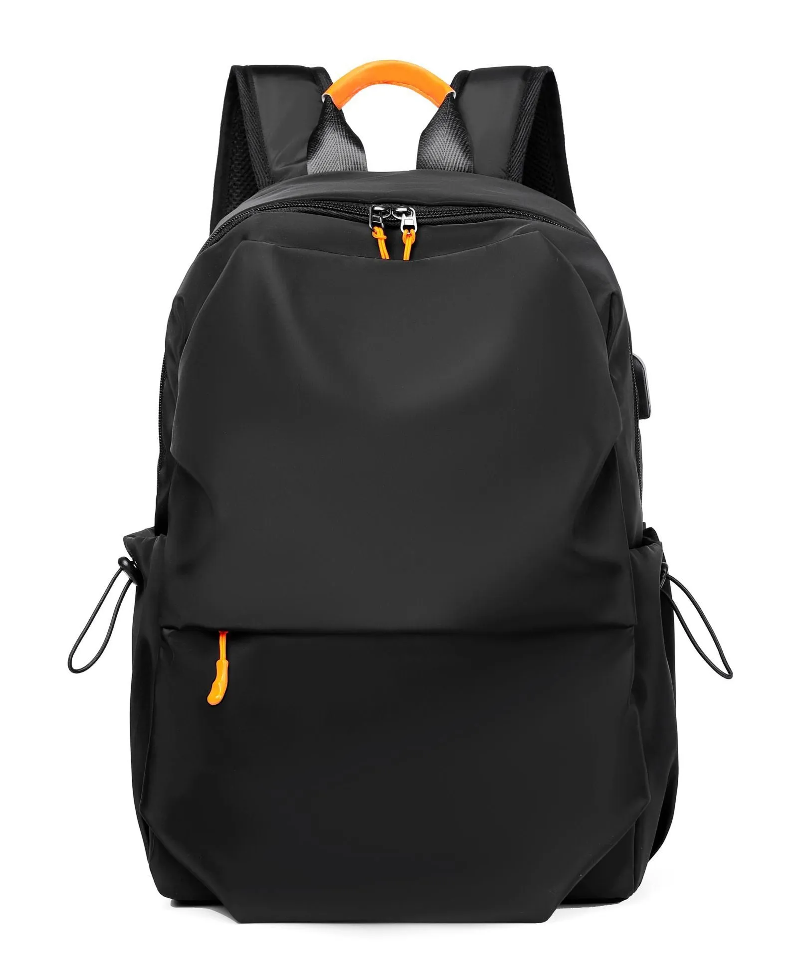 Stylish and Versatile Backpack Double Side Pocket Contrast Color Laptop Backpack Simple Backpack Custom Logo