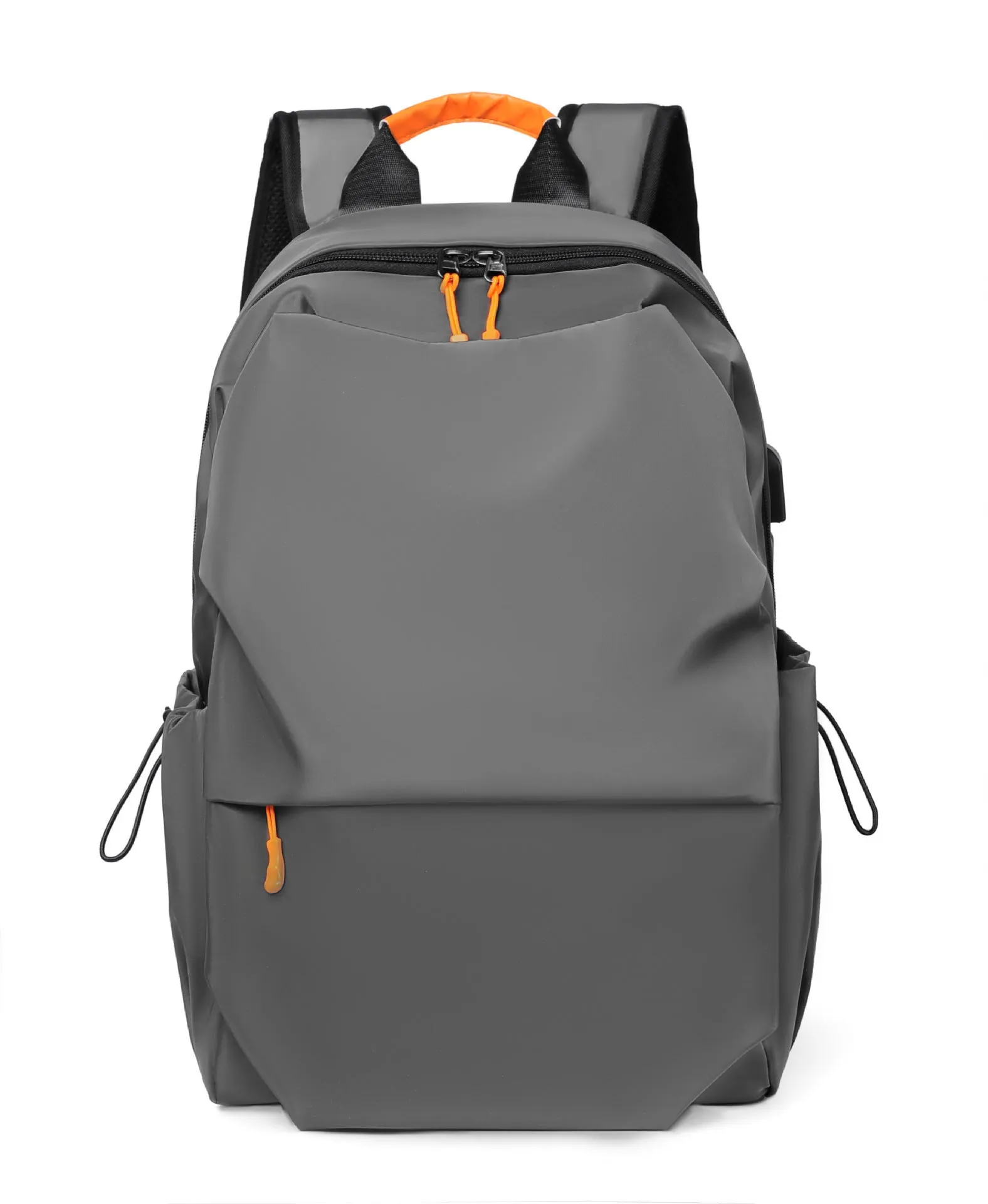 Stylish and Versatile Backpack Double Side Pocket Contrast Color Laptop Backpack Simple Backpack Custom Logo