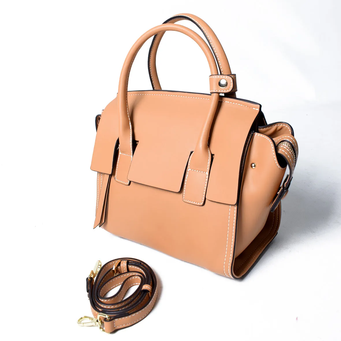 Tan Handbag - AB-H-7607