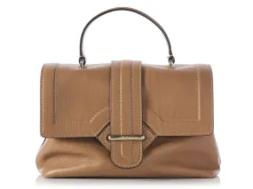 Tod's Light Brown Passante Patta Media Bag