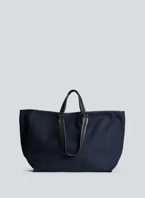 Tote canvas | navy / oil black