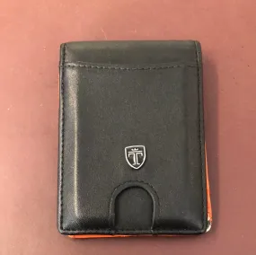 Travando Men's Slim Wallet w/ Money Clip