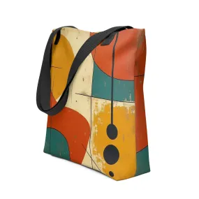 Vibrant Retro Geometric Expression | Vintage, Tote bag